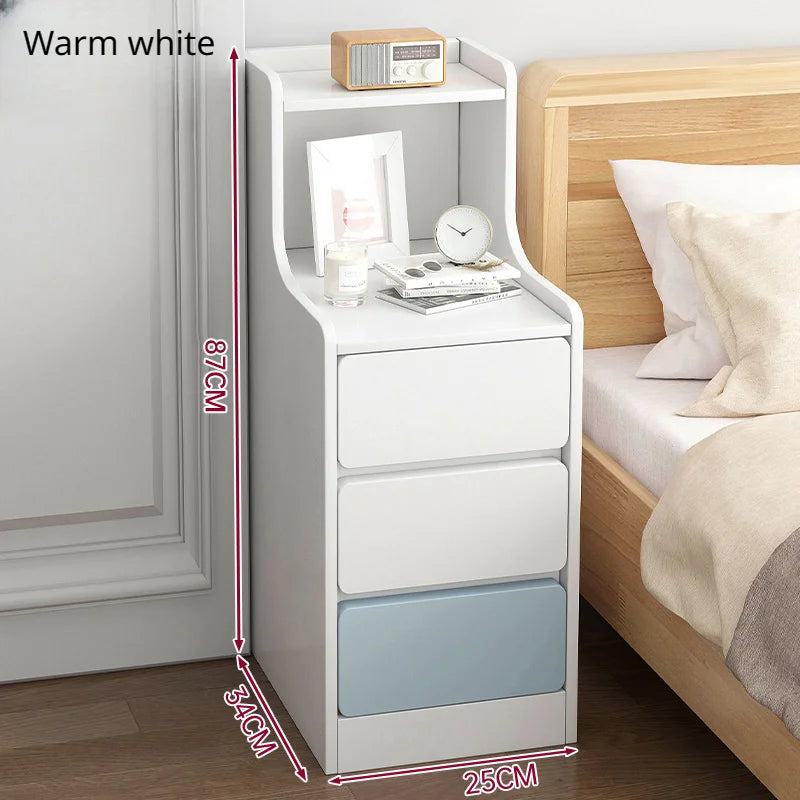 Wooden Mini Bedside Table with Drawer