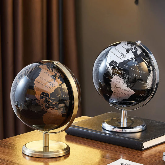 Desk mounted Globe for kid's study or office decor.