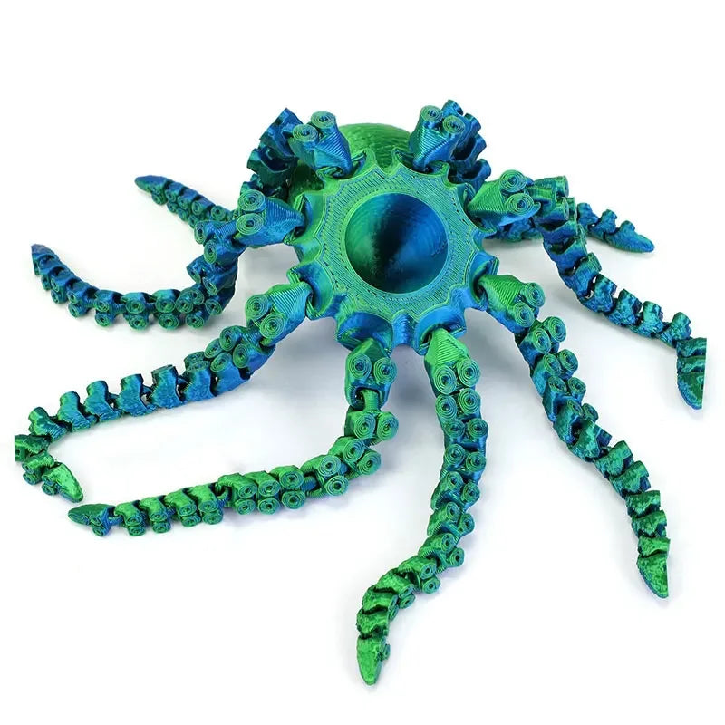 3D Printed Octopus Figurine with Flexible Joints