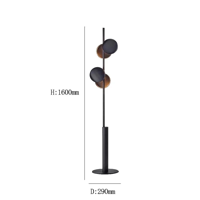 Modern Premium Black Led Floor Lamp