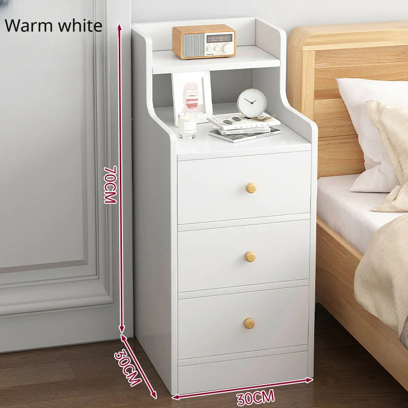 Wooden Mini Bedside Table with Drawer