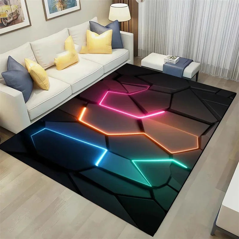 3D Geometrical Design Carpet