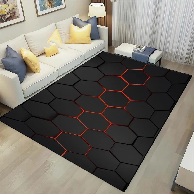 3D Geometrical Design Carpet