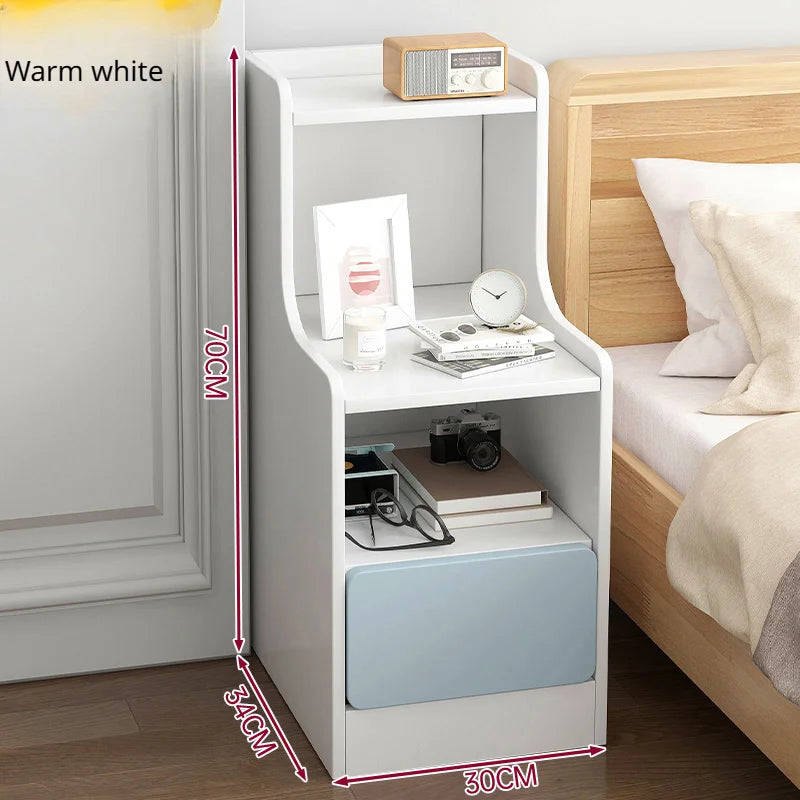 Wooden Mini Bedside Table with Drawer