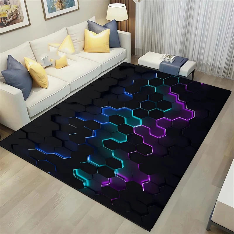 3D Geometrical Design Carpet
