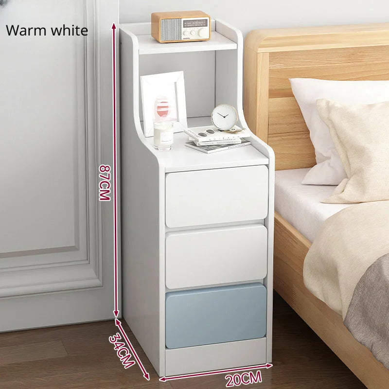 Wooden Mini Bedside Table with Drawer