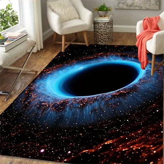 Cosmic Black Hole Style Floor Carpet
