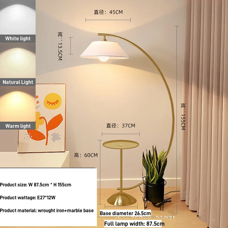 Luxury Sofa Side Floor Lamp