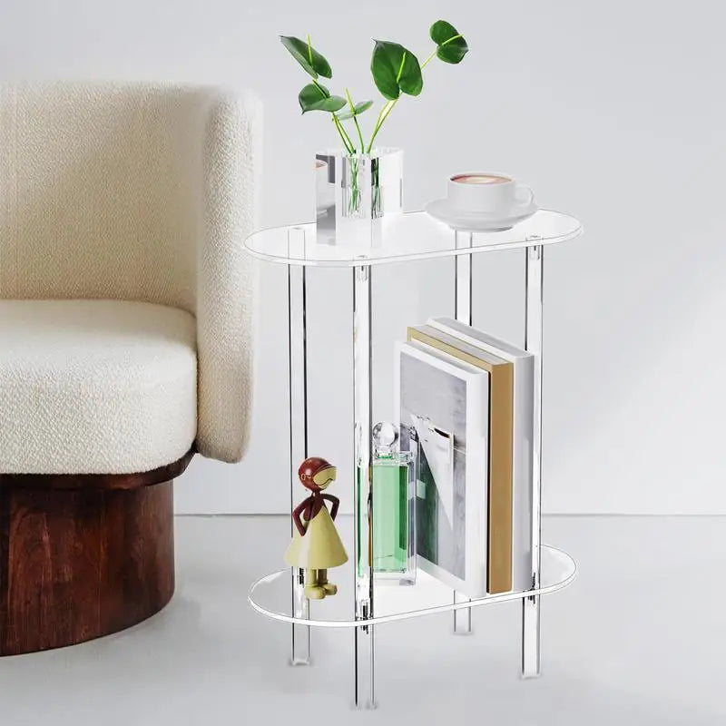 Sofa Side Table Side Transparent Design