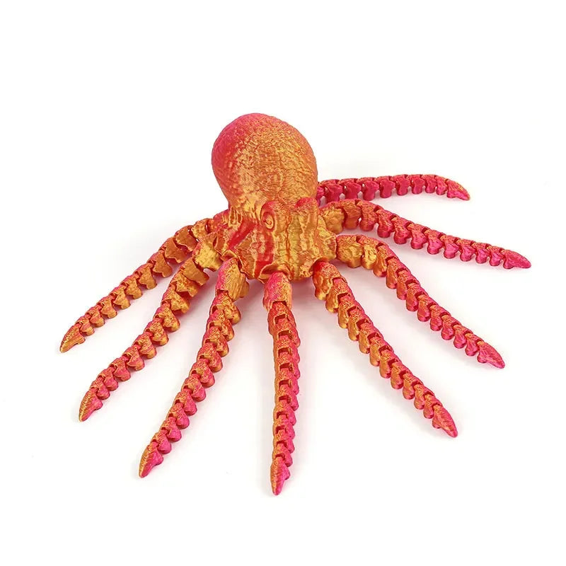 3D Printed Octopus Figurine with Flexible Joints