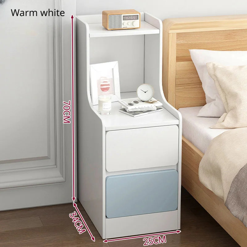 Wooden Mini Bedside Table with Drawer