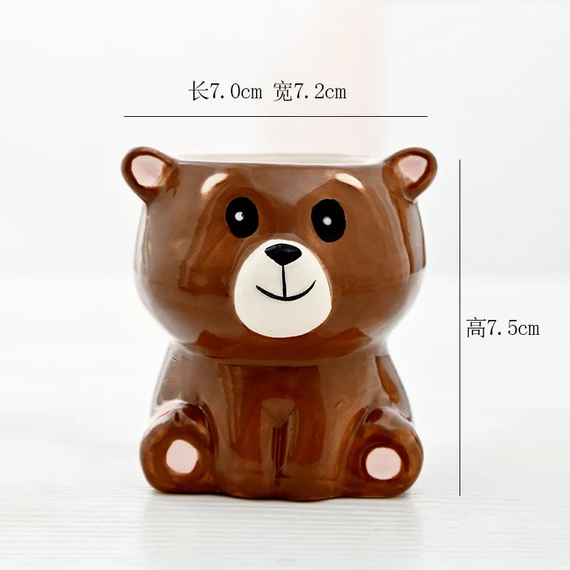 Cartoon Theme Tiny Ceramic Flower Pot